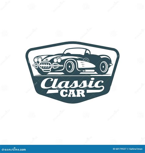 Classic Car Vector Template Stock Vector Illustration Of Crown