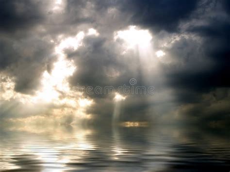 Storm Clouds Over The Sea Stock Photo Image Of Water 1098772