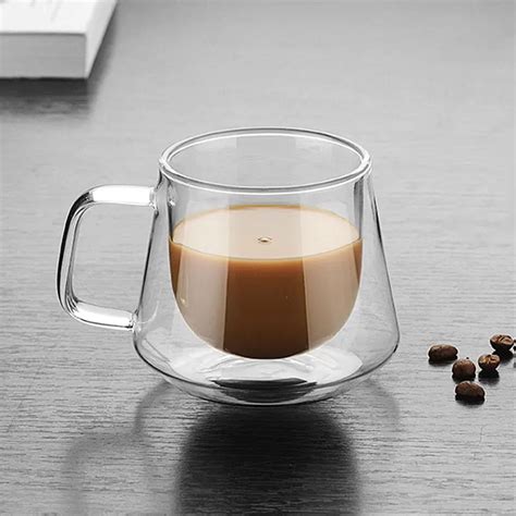 Coffee Cups Clear Borosilicate Glass Tea Mugs Handmade Creative Drink A
