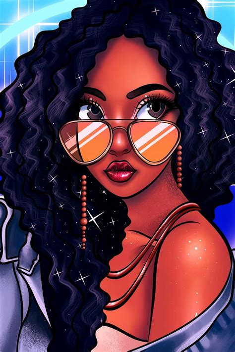 Paint By Number Beautiful Lady Picture Only For Today Black Girl Magic Art Black Girl Cartoon