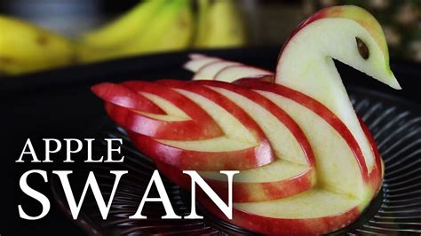 How To Make A Beautiful And Edible Apple Swan