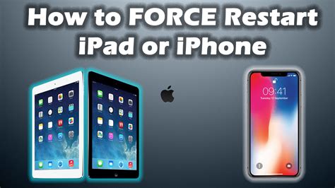 How To Restart Iphone Or Ipad Force Restart Youtube