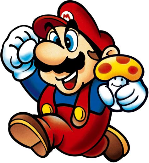 File Mario And Mushroom SMB1 Artwork Png Super Mario Wiki The Mario