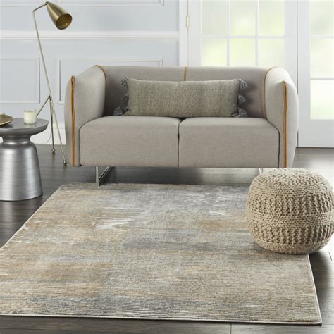 Solace Sla01 Greybeige Area Rug By Nourison Incredible Rugs And Decor