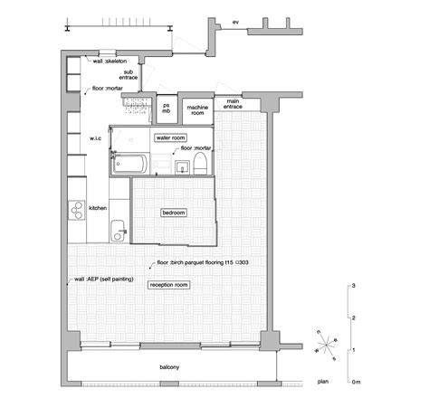 Cool up to 350 sq. Small Japanese Apartment Splits Up Space With Partitions