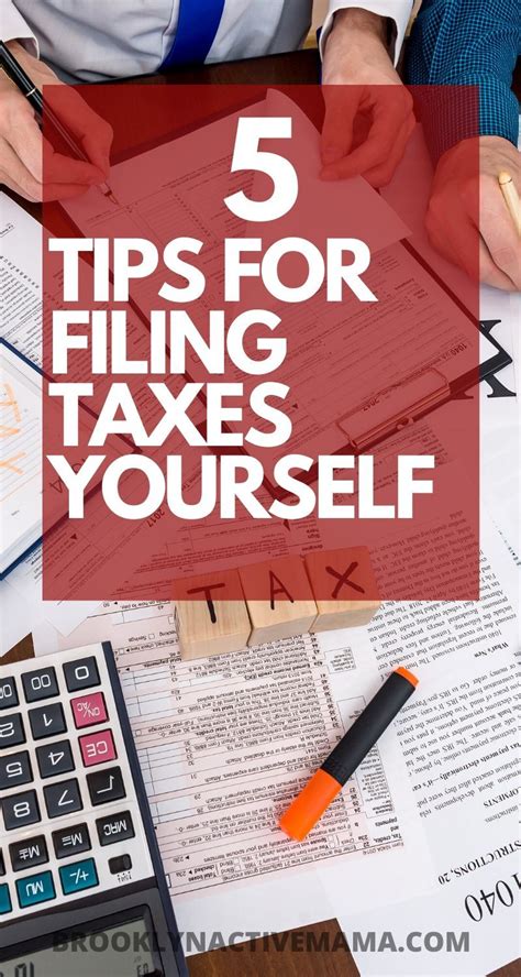 5 Easy Must Know Tips For Filing Taxes Yourself Filing Taxes Tax Tax Time