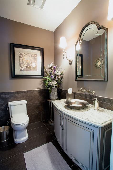 French Country European Style Home French Country Powder Room