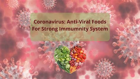 Foods with antiviral properties include fruits, vegetables, fermented foods and probiotics, olive oil, fish, nuts and seeds, herbs, roots, fungi, amino acids, peptides, and cyclotides. Coronavirus: Anti-viral Foods to Create Immunity and Keep ...