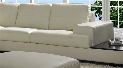 Bo 3983 Contemporary Low Profile Leather Sectional Sofa Leather