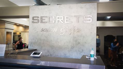 Secrets Salon And Spa Front Desk Branding 3d Letters Front Signs
