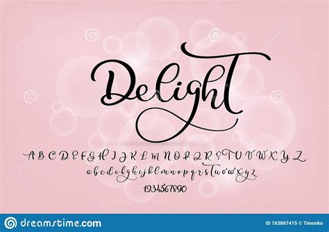 Handwritten Brush Style Modern Calligraphy Cursive Font With Flourishes
