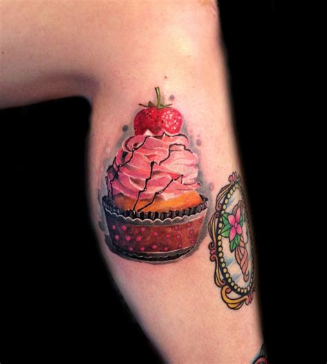 Food Tattoos Cupcake By Radu Rusu Food Tattoos Tattoos Cupcake