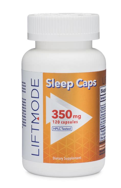 Liftmode All Natural Nighttime Sleep Aid Capsules 120 Count Potent