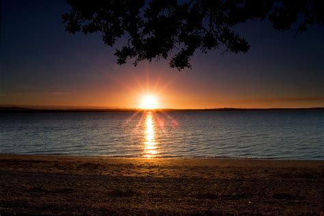 Filebeach Sunset At Point Chevalier Beach Auckland