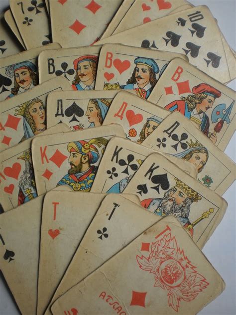 Soviet playing cards. Playing cards. Vintage playing cards 