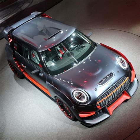 The Mini Cooper Concept Is On Display At An Auto Show In New York City Ny