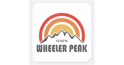 Wheeler Peak Square Sticker