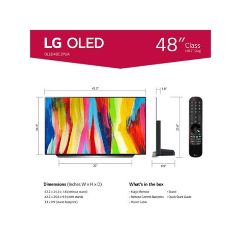 Lg 48 Inch Class Oled Evo C2 Series Alexa Built In 4k Smart Tv 3840 X