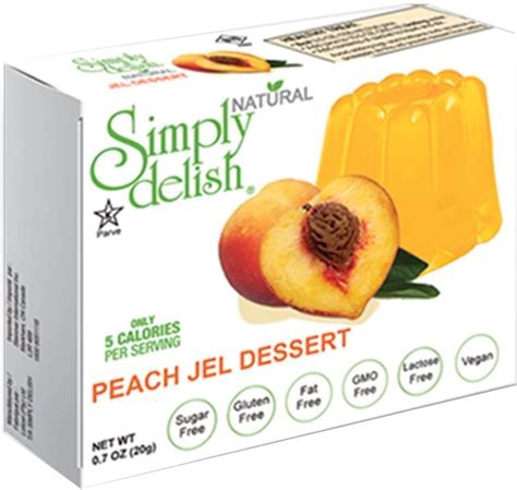 simply delish natural peach flavour jel dessert 20 g au pantry food and drinks