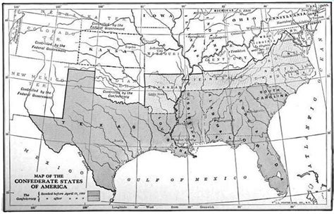 13 Confederate States America Map Map
