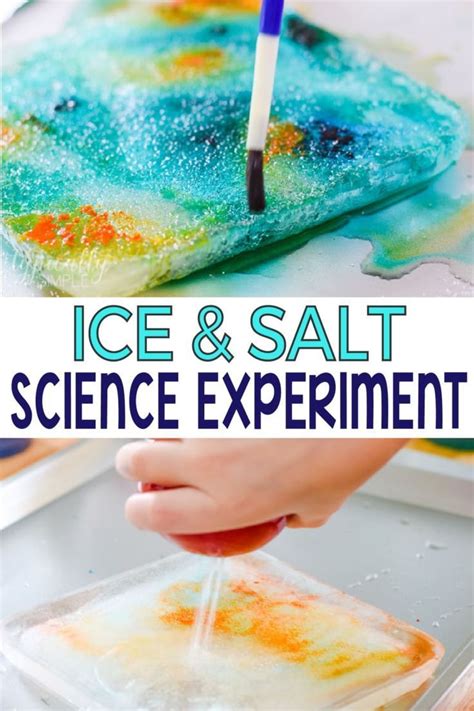 Ice And Salt Science Experiment Science For Toddlers Science