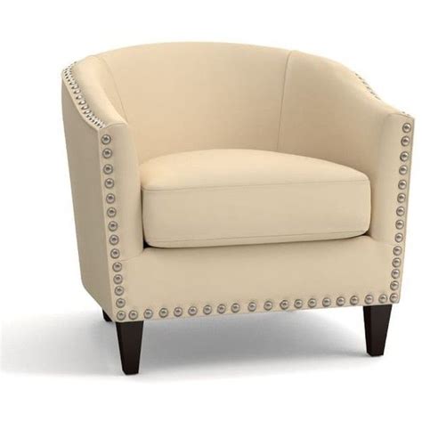 Pottery barn armchair with ottoman. Pottery Barn Harlow Upholstered Armchair with Pewter ...