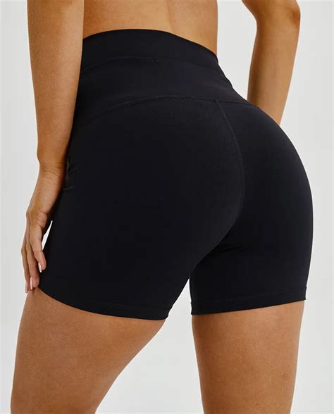 Custom Nylon Spandex Workout Yoga Clothing Woman Shorts High Waist Buy Woman Shorts High Waist