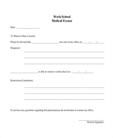 Workbabe Excuse Note Examples Format Pdf Examples