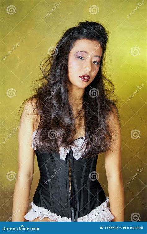 Facial Expression Of An Asian Pin Up Girl Stock Image Image Of Glamour Expression 1728343
