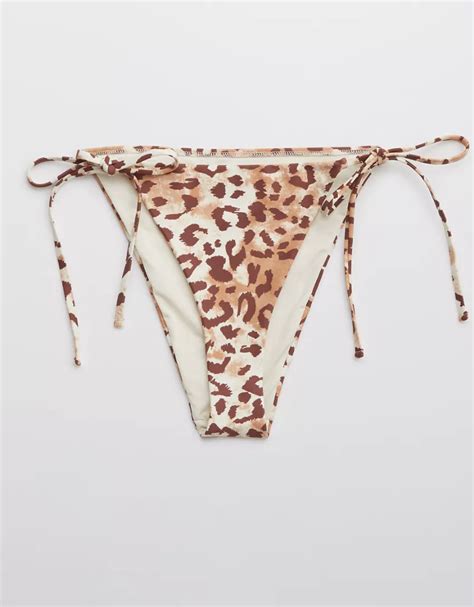 Aerie Leopard Tie Cheekiest Bikini Bottom