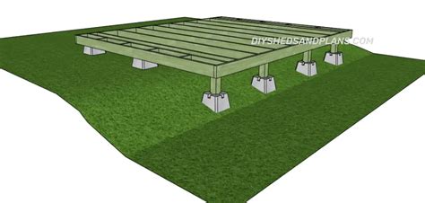 How To Build A Shed Base On Uneven Ground Sloped Ground Diy