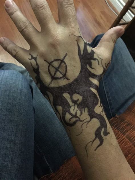 Slender Man Symbol Tattoo