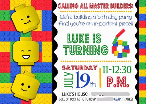 Lego Invitations Free Template Web You Can Save Money On Your Lego