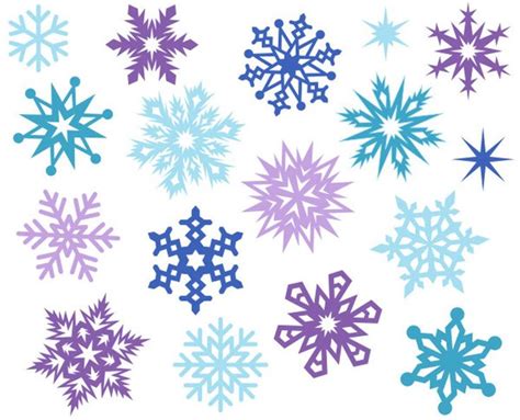 Lindo Digital Clipart De Navidad Copos De Nieve Navidad Clip Etsy