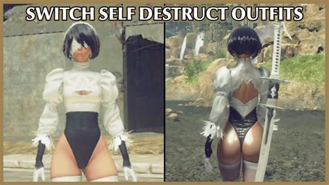 Nier Automata All New Revealing Self Destruct Dlc Outfits Youtube