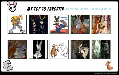 My Top 10 Animated Rabbits By J Cat On Deviantart