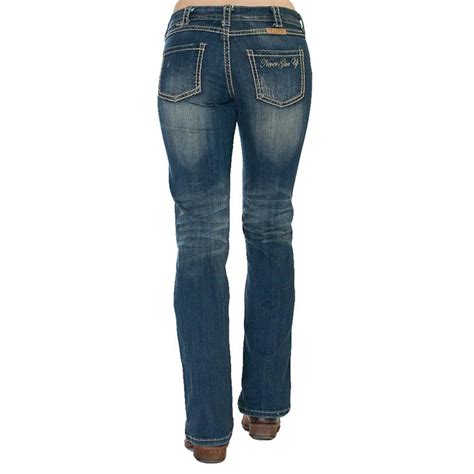 Cowgirl Tuff Womens Never Give Up Naturtal Waist Jeans
