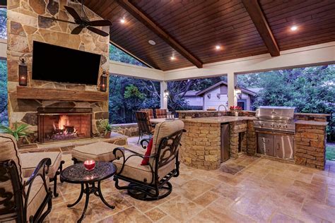 Stunning Outdoor Living Space Created By Texas Custom Patios