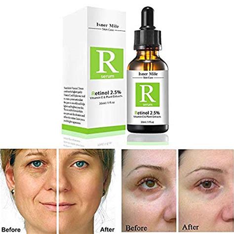 Retinol Serum 25 With Hyaluronic Acid And Vitamin E For Face Anti