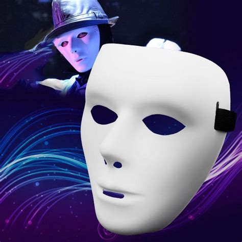 Low to high new arrival qty sold most popular. FULL WHITE FACE MASK PLAIN MASKS FANCY DRESS Hallowen ...
