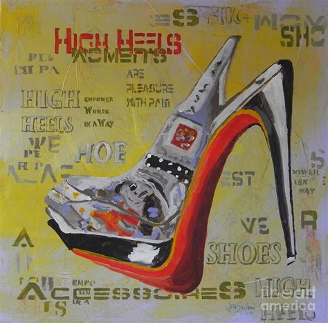 High Heels Painting By Jolanta Shiloni Fine Art America