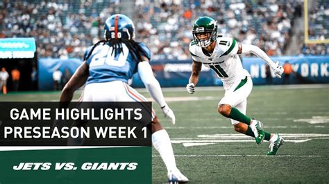 Highlights New York Jets Vs New York Giants Preseason Week 1 Nfl