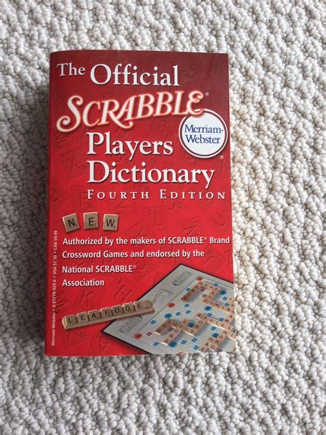 The Official Scrabble Players Dictionary 4th Edition Merriam Webster
