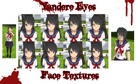 Yandere Eyes Face Textures By Imaginaryalchemist On Deviantart