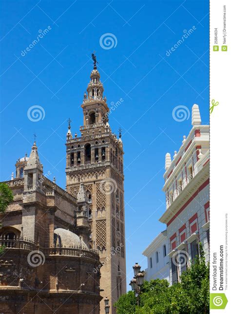 Bell Tower La Giralda Seville Spain Stock Photo Image Of Faith Christianity 25864634