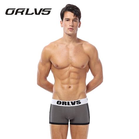 Buy 2018 Hot Brand Orlvs Strip Style Men Boxer Men Shorts Cotton Sexy Soft Male