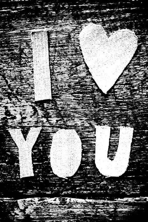 I Love You Black And White Stock Photo Image Of Oldschool 111271334