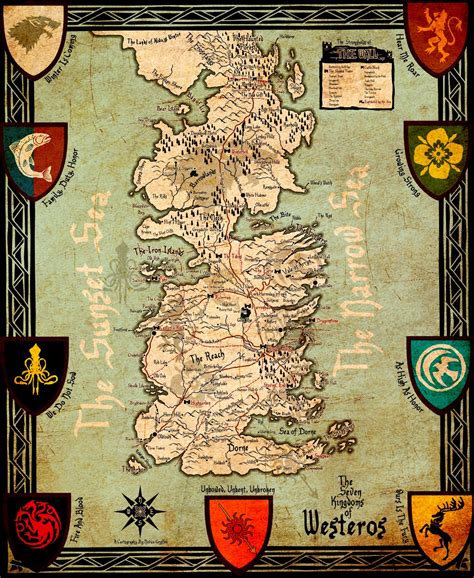 Lista 98 Foto Mapa De Los 7 Reinos De Game Of Thrones Actualizar