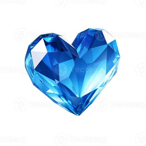 The Hearts The Blue Crystal Heart Ai Generated Generative Ai