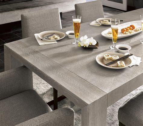 Langston Modern Grey Oak Wood Dining Room Table 84 Zin Home
